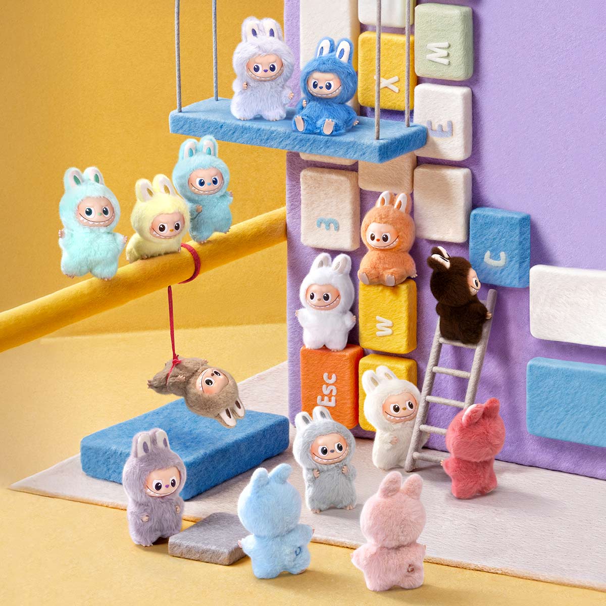 PIN FOR LOVE SERIES - Vinyl Plush Pendant blind box (A-Z)